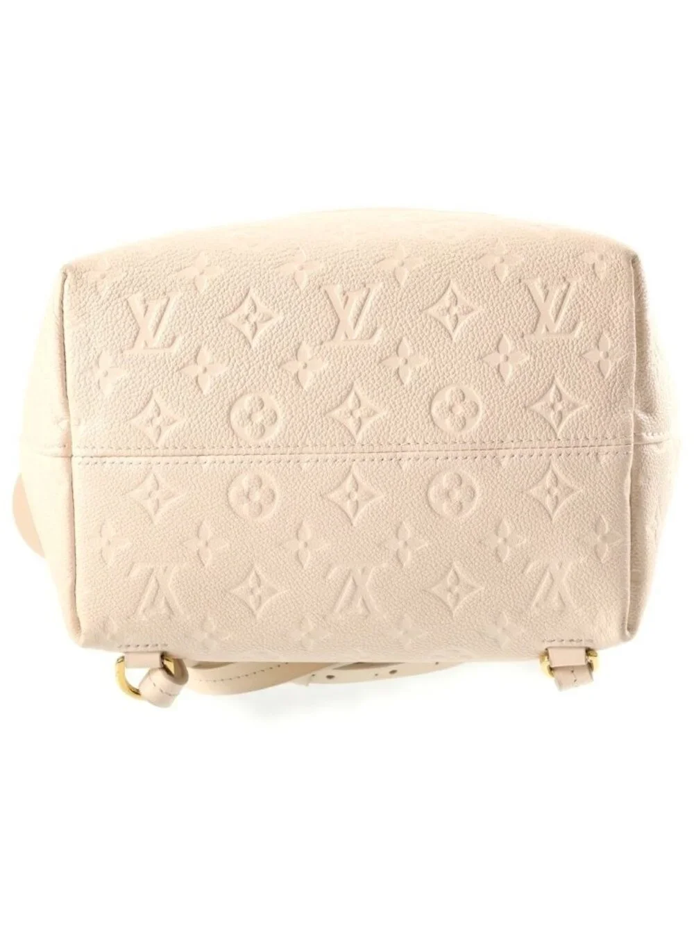Louis Vuitton Monogram Empreinte Montsouris PM Cream Backpack Ivory Leather Gold
